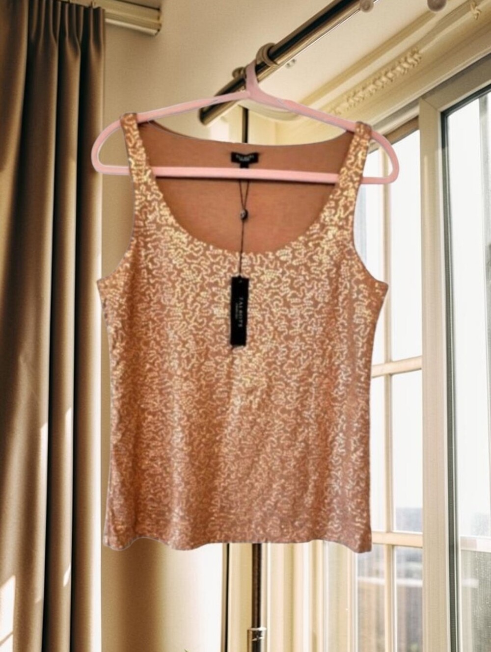 Talbots Sequin Sleeveless Tank Top Size Medium